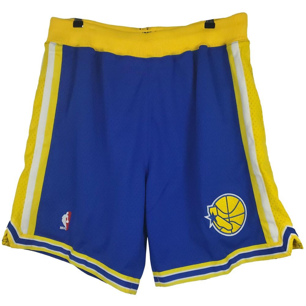 Golden State Warriors Mitchell & Ness NBA XL XLarge Authentic Jersey Shorts NWT‎